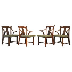 Dunbar Set of Four "Greene & Greene" Chairs by Edward Wormley