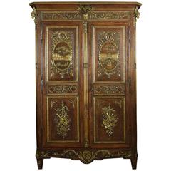 Louis XV French Walnut Armoire 12