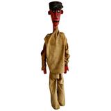 Large Bamana Marionette Figure of Charming Police Man, African Figure