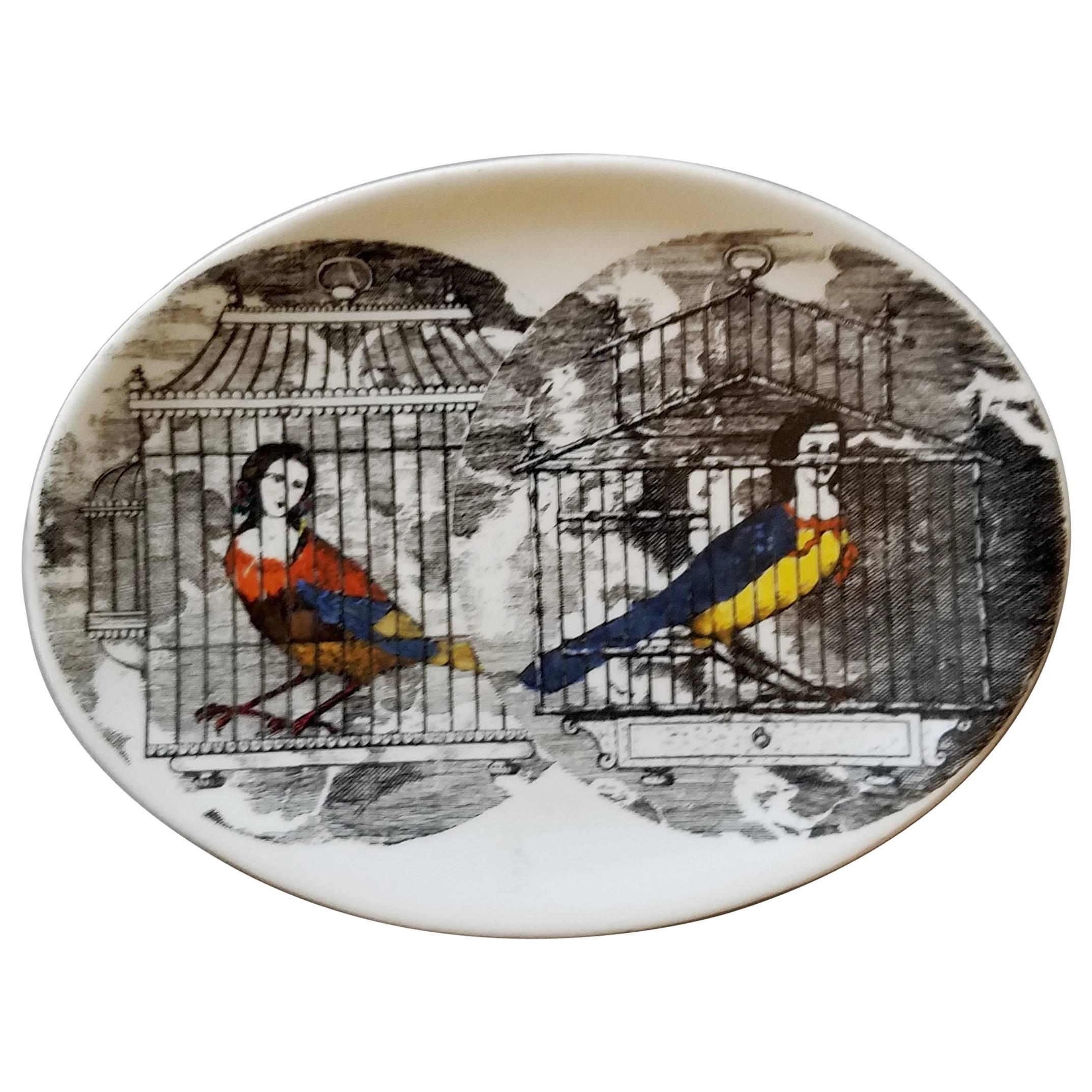 Piero Fornasetti Double Le Arpie Gentili Dish