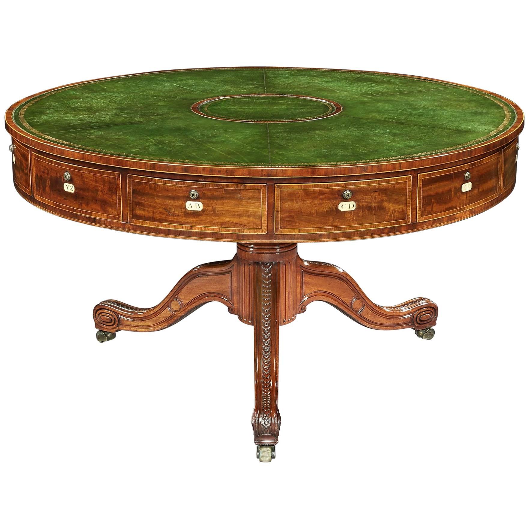 George III Mahogany Rent Table For Sale