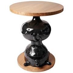 Oak and Ceramic "TOTEM" Table by Dalo 9