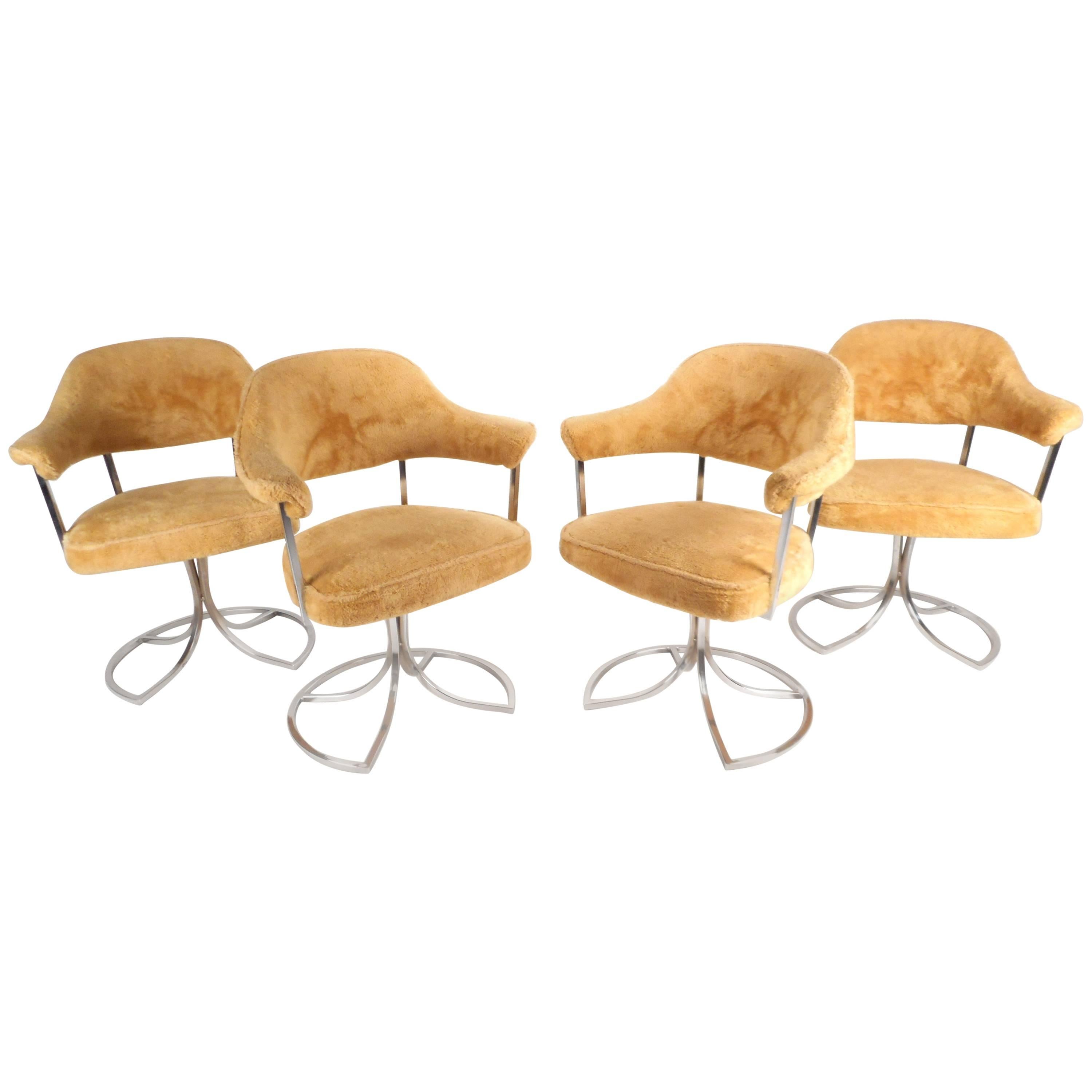 Stylish Mid-Century Modern Swivel Tulip Chairs by Cal-Style Furniture