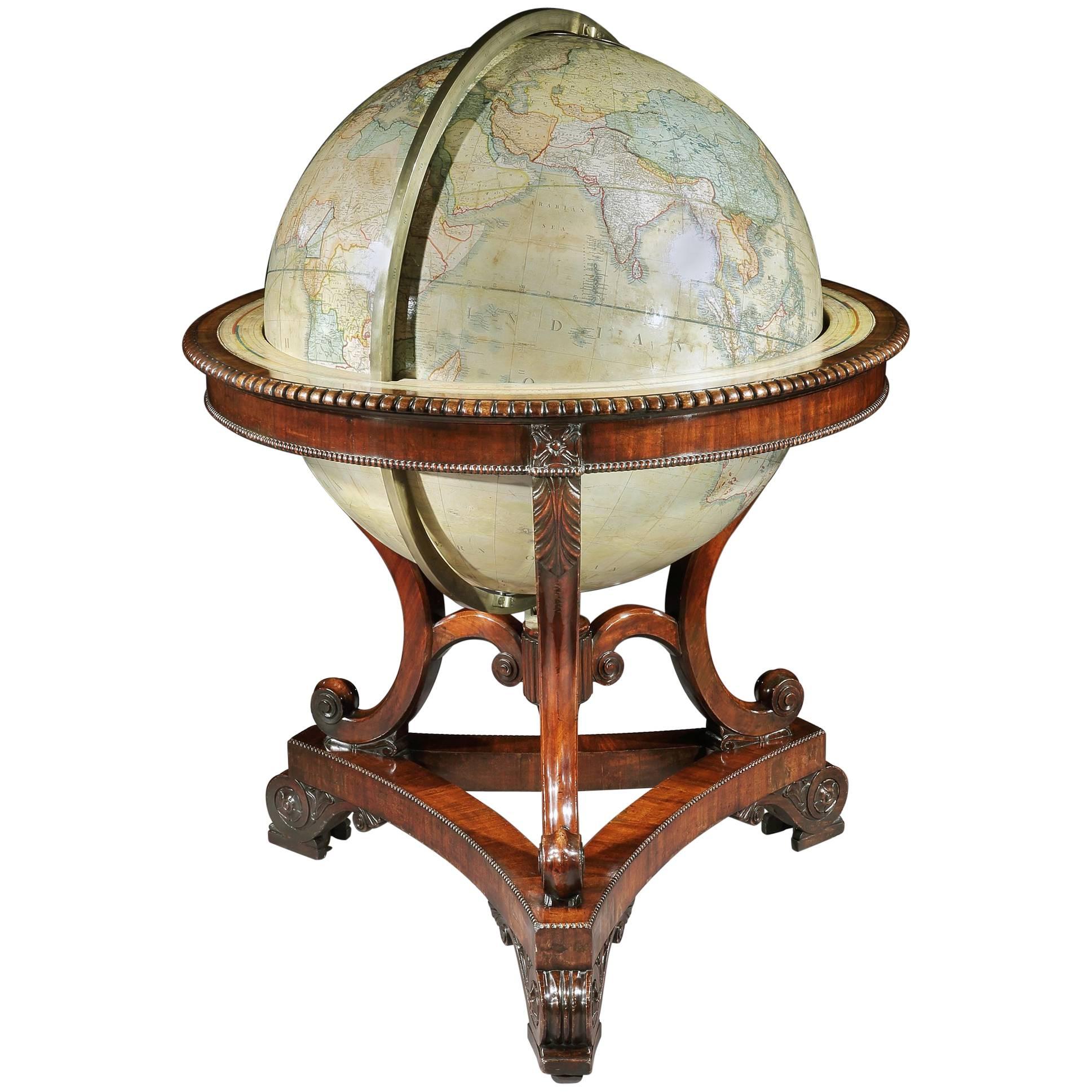 Victorian Terrestrial ‘Colossus’ Globe by Thomas Malby, 4471721 For Sale