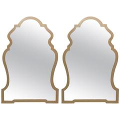 Pair of Large Bone Mirrors