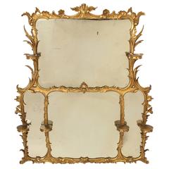 George II Style Overmantle Mirror