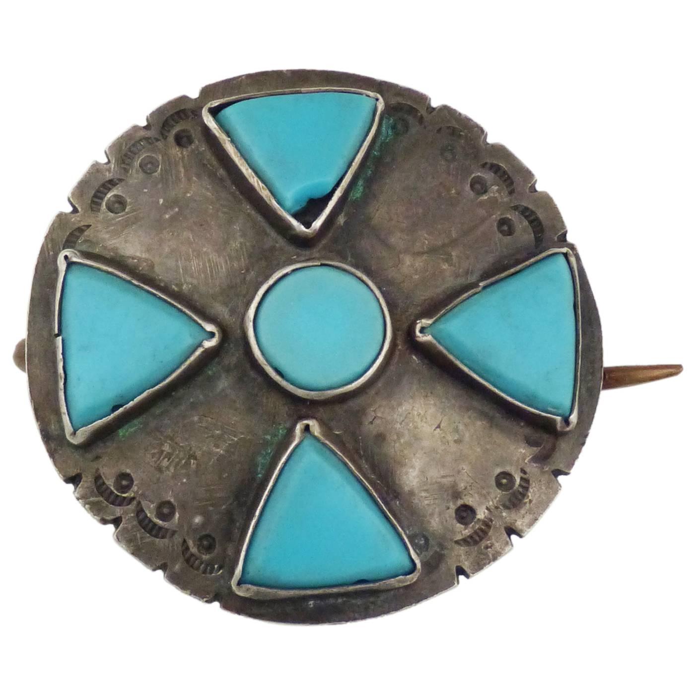 Antique Navajo Manta Pin, circa 1920 For Sale