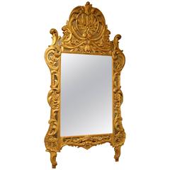 Louis XV Carved Giltwood Mirror