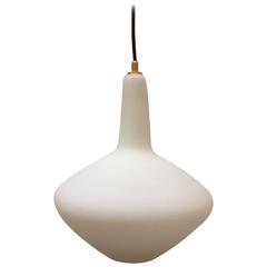 Italian 1950s Case Glass Pendant Light Italian 1950s Case Glass Pendant Light