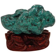 Chinese Turquoise Scholar's Rock