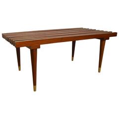 Unique Vintage-Modern Slat Bench 2