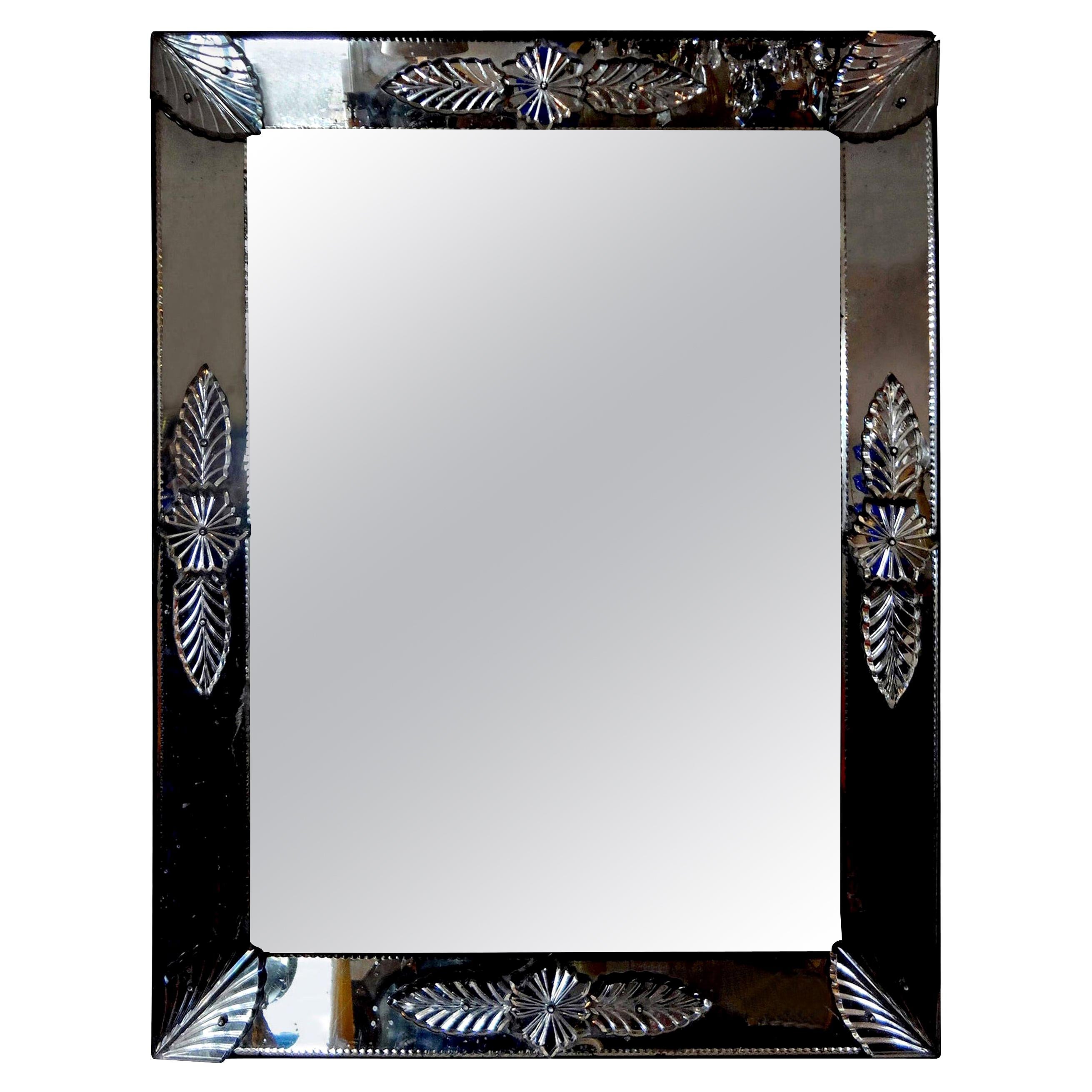 Antique Glass Mirror at 1stDibs