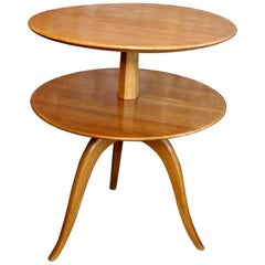 Elegant pair of  Two-Tier Side Table by Paul Frankl