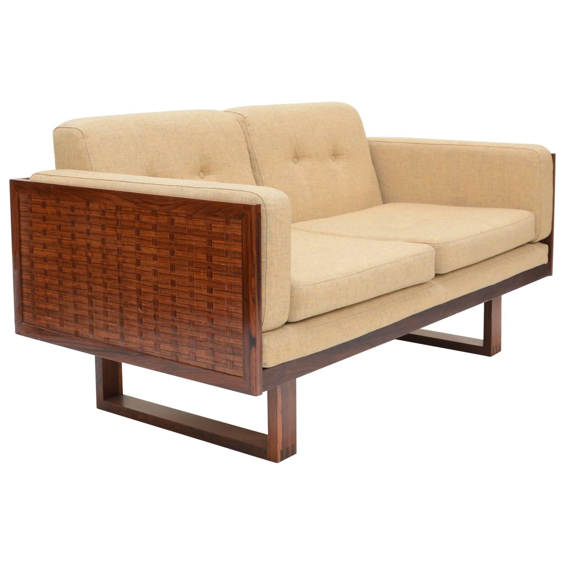 Poul Cadovius Two-Seat Sofa in Rosewood for France & Søn