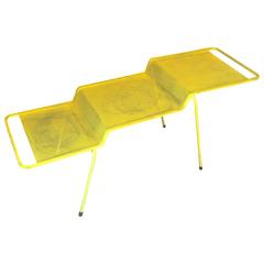 Mathieu Matégot Rigitule Long Coffee Table in Vintage Condition 3