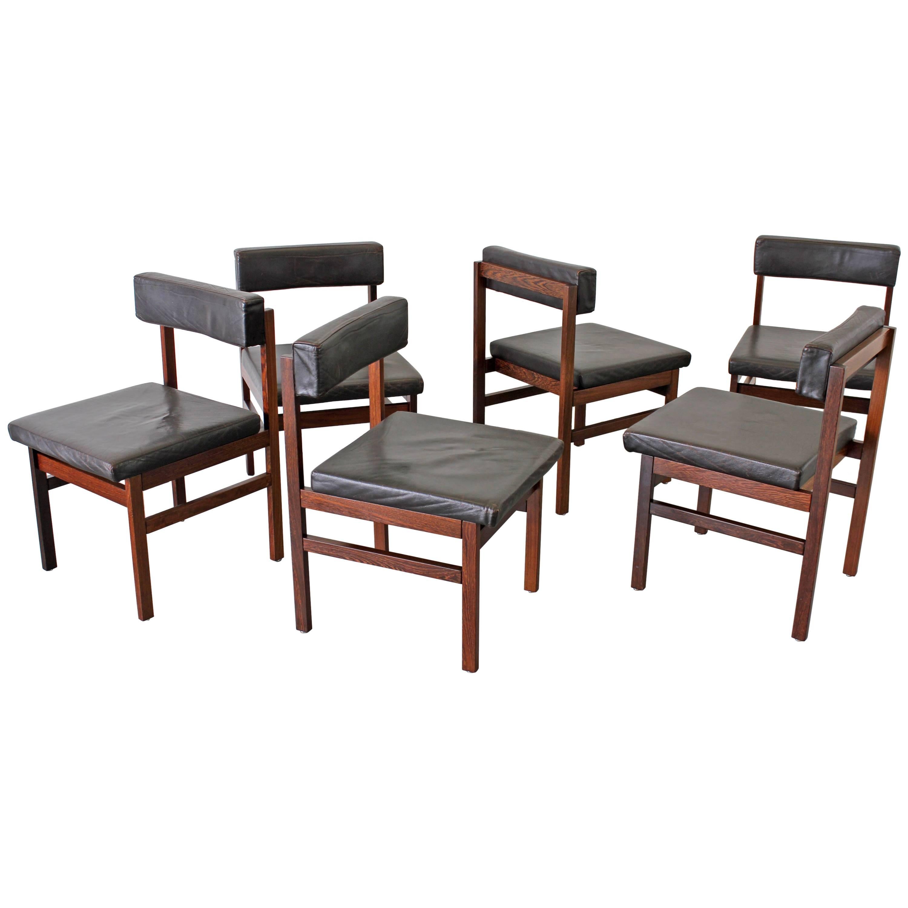 Six Dining Chairs Designed by Dieter Waeckerlin, Ideal Heim, 1960s