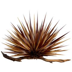 Vintage Wooden Yucca Made from Exotic Woods by Curtis Underwood
