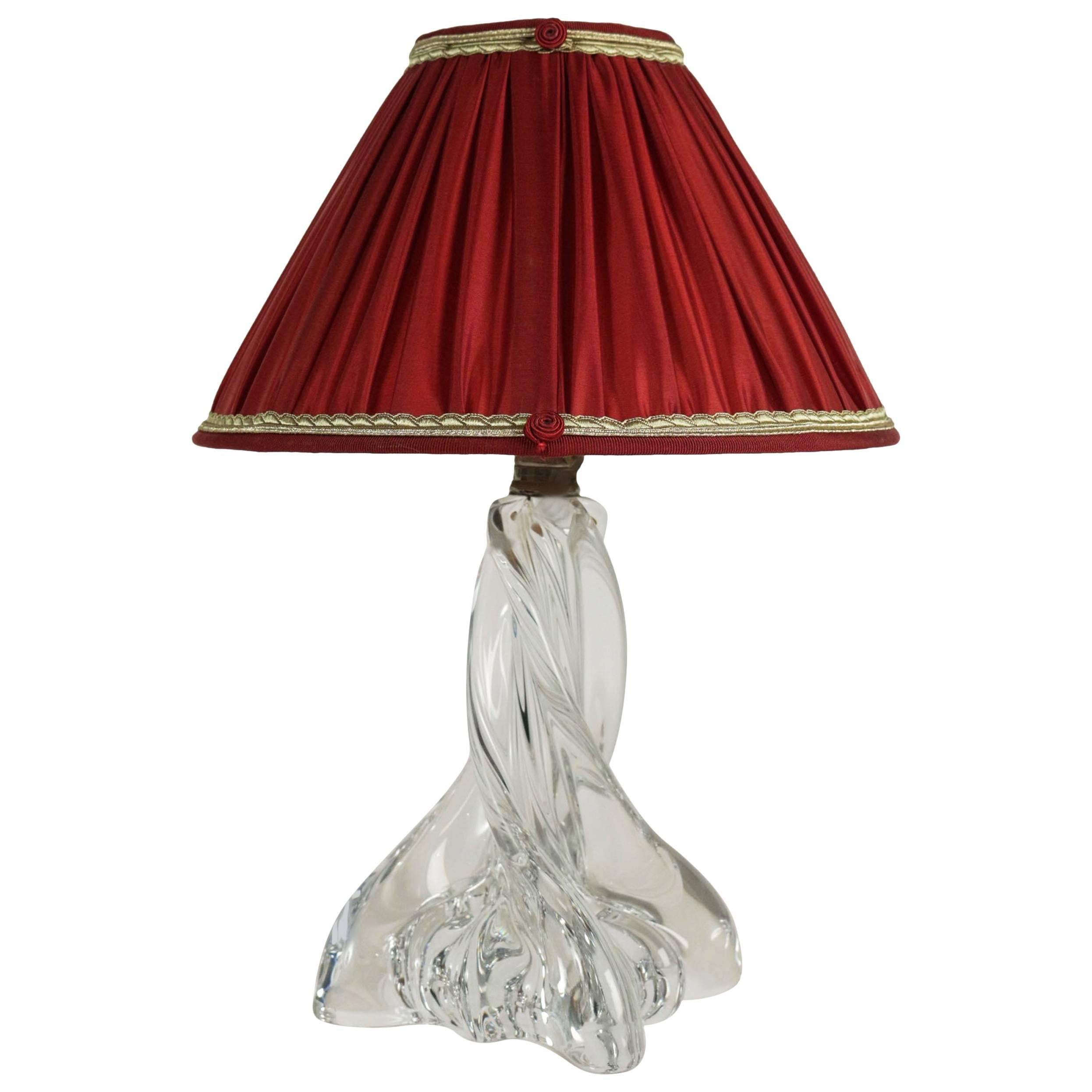 Crystal Lamp Signed by Maison Baccarat, Late 20th Century, circa 1970
