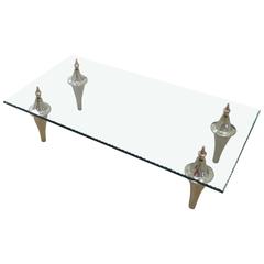 Zeus Low Table in Bronze and Glass by Garouste and Bonetti 9