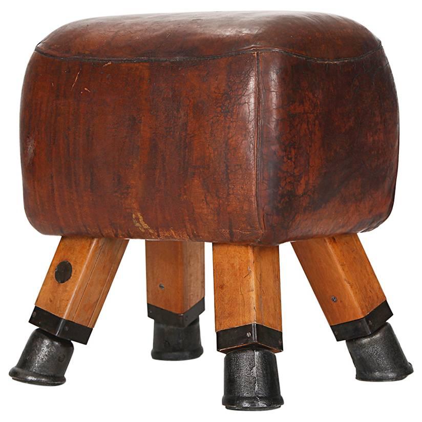 Vintage Czech Turnbock Gym Stool, 1930s