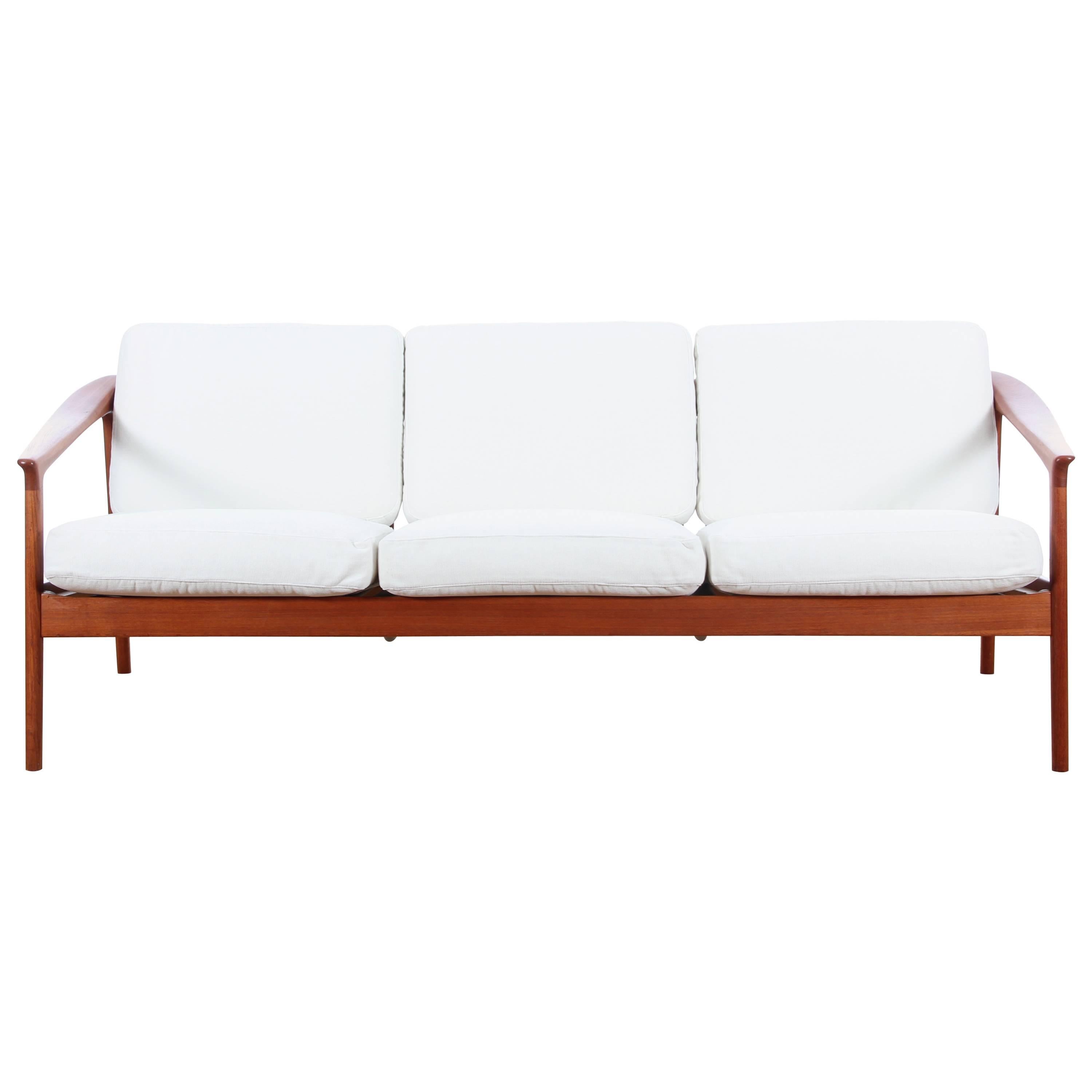 Mid-Century Danish Three-Seat Sofa in Teak Model Colorado by Folke Ohlsson