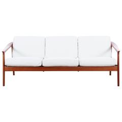 Mid-Century Danish Three-Seat Sofa in Teak Model Colorado by Folke Ohlsson