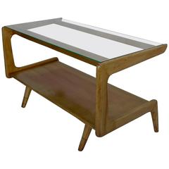 Sculptural Gio Ponti Style Coffee Table, Italy 1950's 6