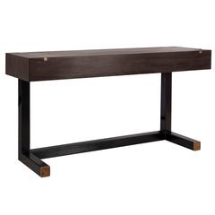 Contemporary Console Table, Using a  J. Wabbes 1960's Wenge End-Grain Wood Top