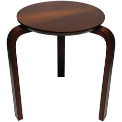 Mid-Century European Wood Stool or Side Table in the Style of Alvar Aalto 4