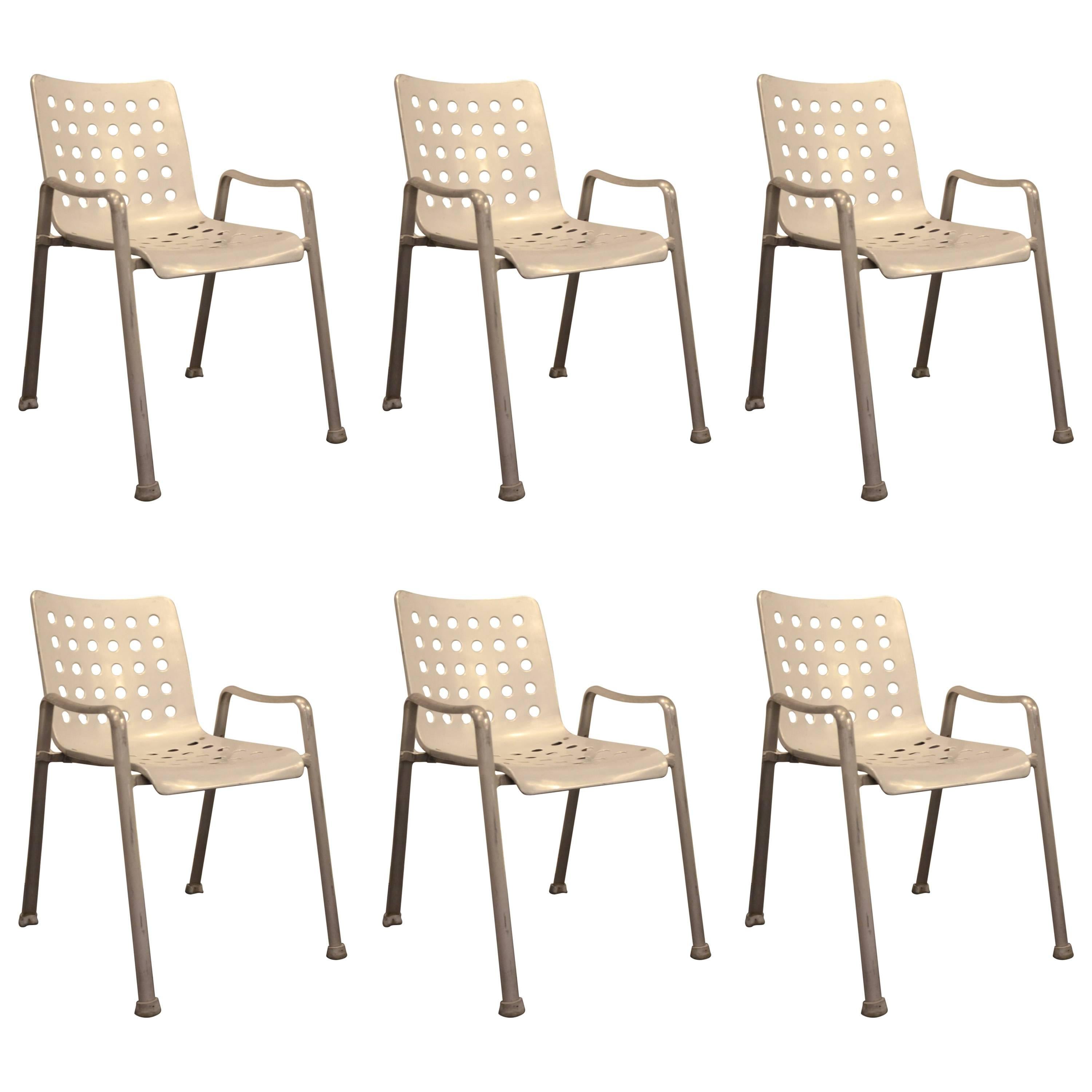 Set of Six Hans Coray Chair Landi, 1938 Designed