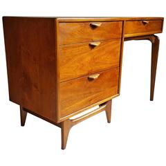 Modernist Walnut Desk, Andre Bus for Lane Perception Series 9