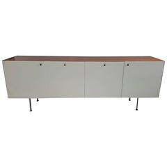 Poul Nørreklit Rosewood and White Lacquer Credenza for Georg Petersens