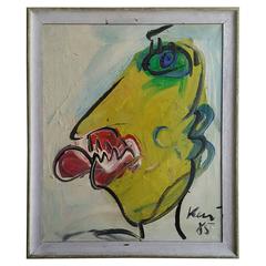 Peter Robert Keil "Jack Nickelson" Painting, circa 1985, Berlin 2