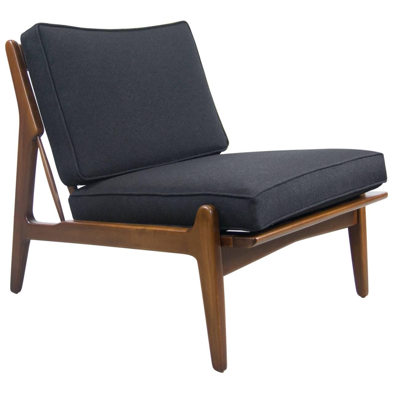 Rare Ib Kodod Larsen  Slipper Chair For Sale