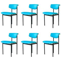 Set of Six Dutch Alpha Chairs Designed by Rudolf Wolf, 1960s