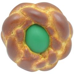Jeff Koons "Bread with Egg" Green, Signed and Dated, Pop Art 5
