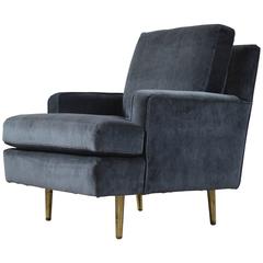 Brass Legged Armchair by Edward Wormley for Dunbar