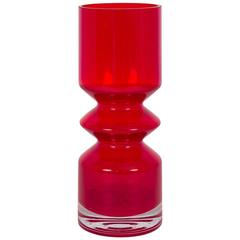 Scandinavian Ruby Glass Vase