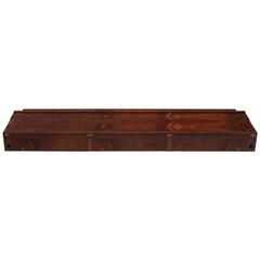 Modern Rosewood Wall-Mounted Console by Arne Hovmand-Olsen