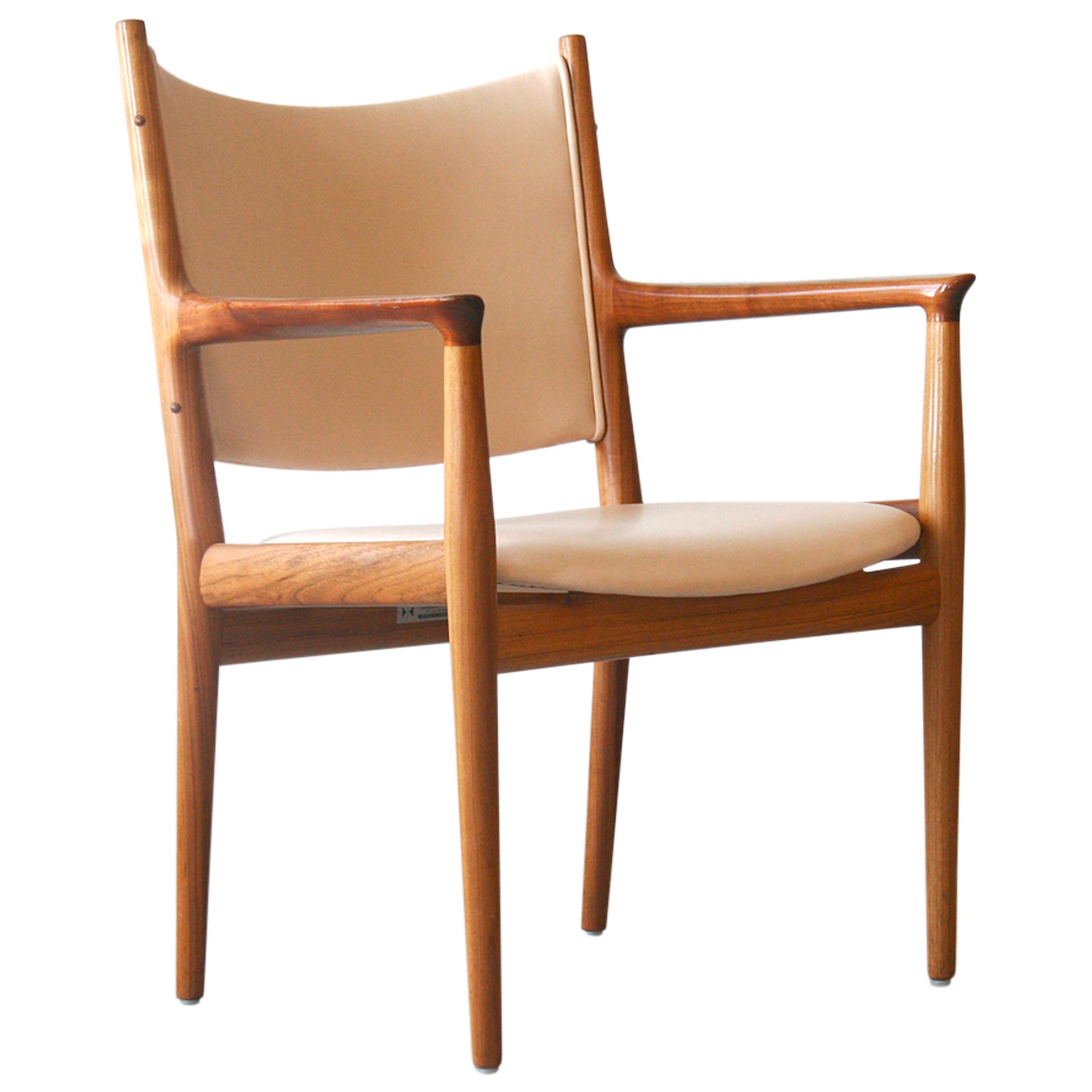 Hans Wegner Jh513 Mahogany And Leather Armchair Vintage Danish Modern Hans Wegner Jh513 Mahogany And Leather Armchair Vintage Danish Modern