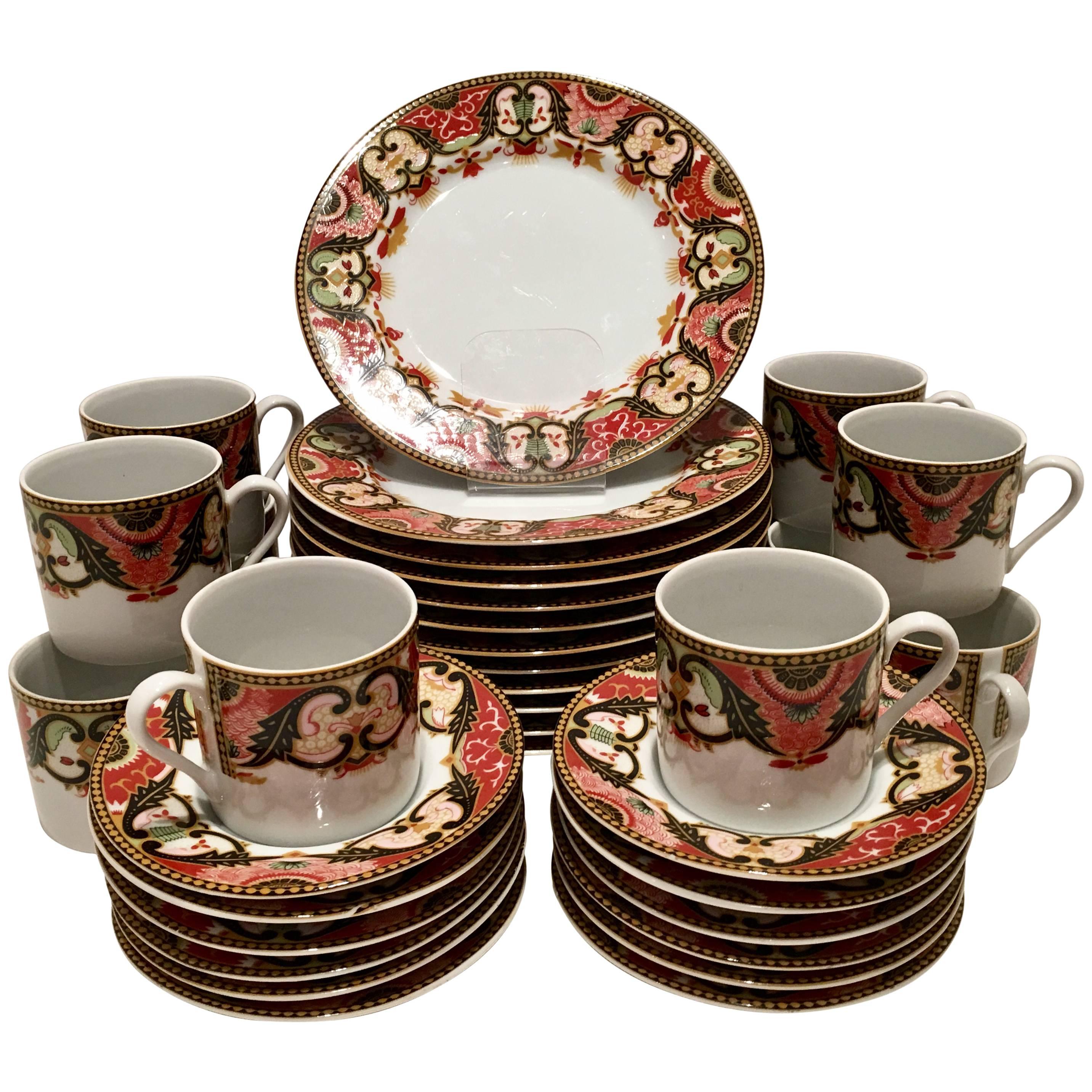 Georges Briard Imari Japan Porcelain Partial Tea & Dessert S/36