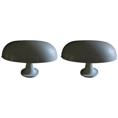 Vintage Pair of 1967 Nesso Table Lamps by Artemide First Edition