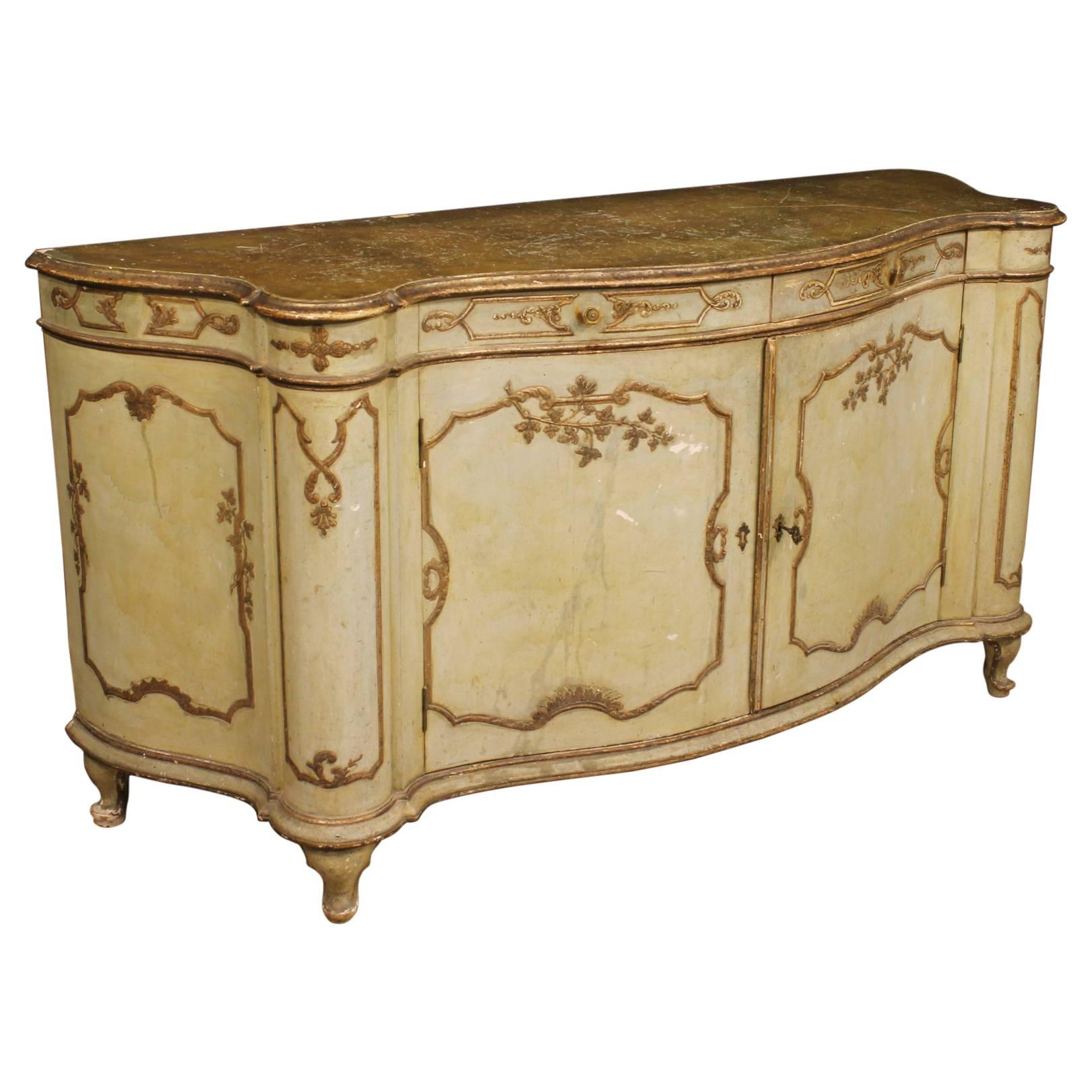 20th Century Great Venetian Lacquered Sideboard