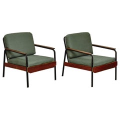 Pair of French Easy Chair After Jean Prouve, circa 1950