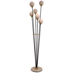 Bellissima lampada da terra italiana ad Alberello nel gusto dello Stilnovo