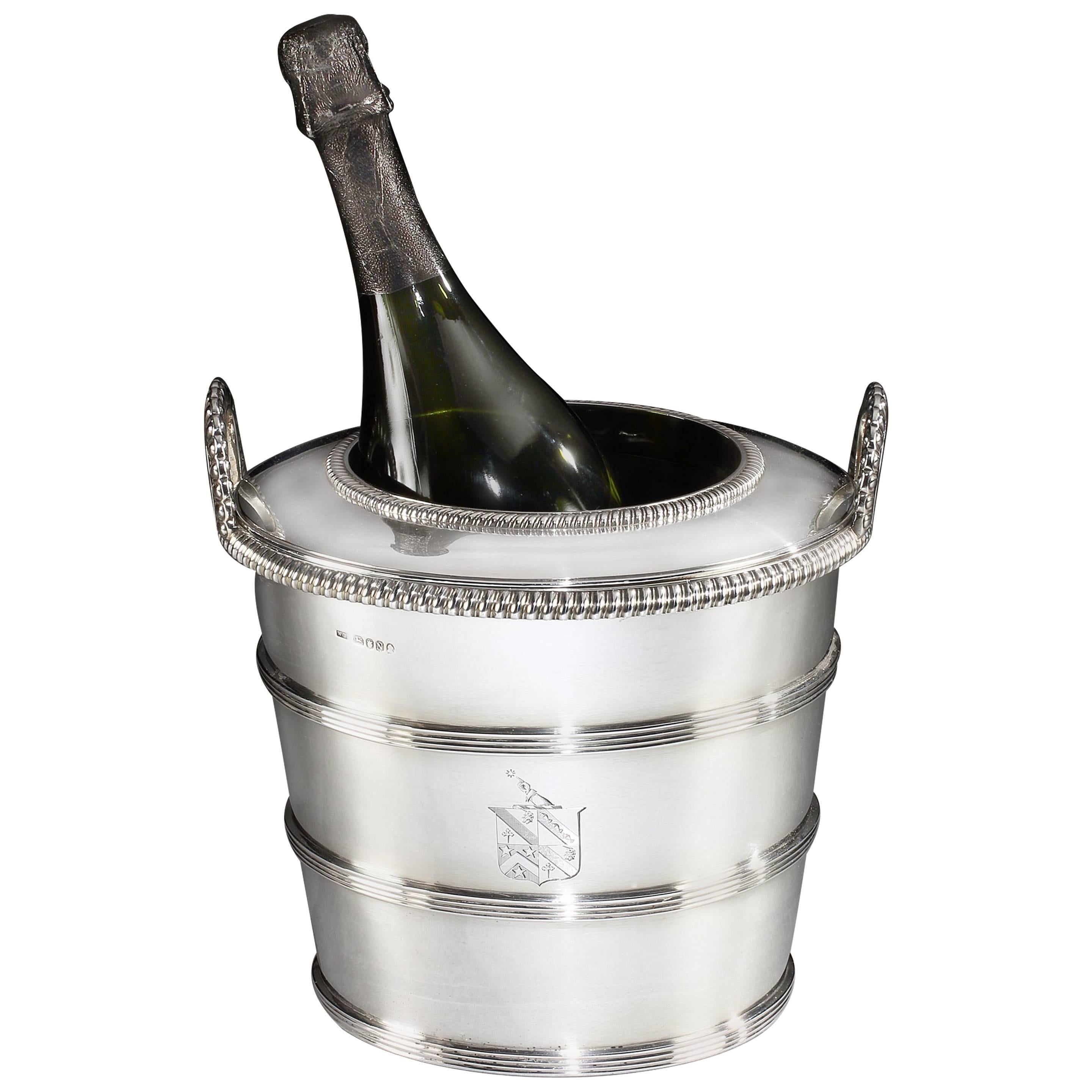George III Silver Wine Cooler by William Bennett For Sale