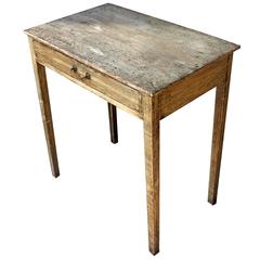 Attractive Late Regency Period Scumble Faux Grain Painted Pine Side Table