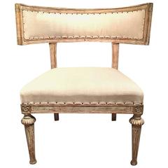 Late 18th Century Swedish Gustavian Period Klismos Chair