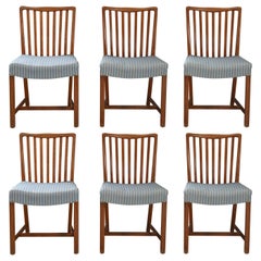 Set of Six Dining Chairs Made of Cuban Mahogany