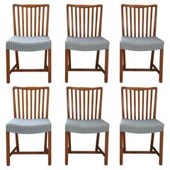 Set of Six Dining Chairs Made of Cuban Mahogany 12
